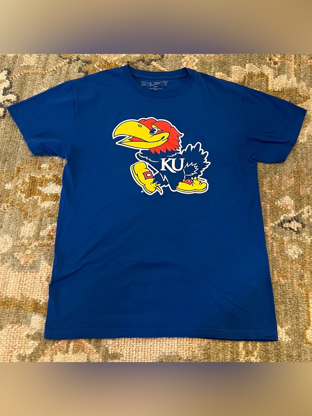 Kansas Jayhawks The Victory Shirt Men’s Size Medium Color Blue